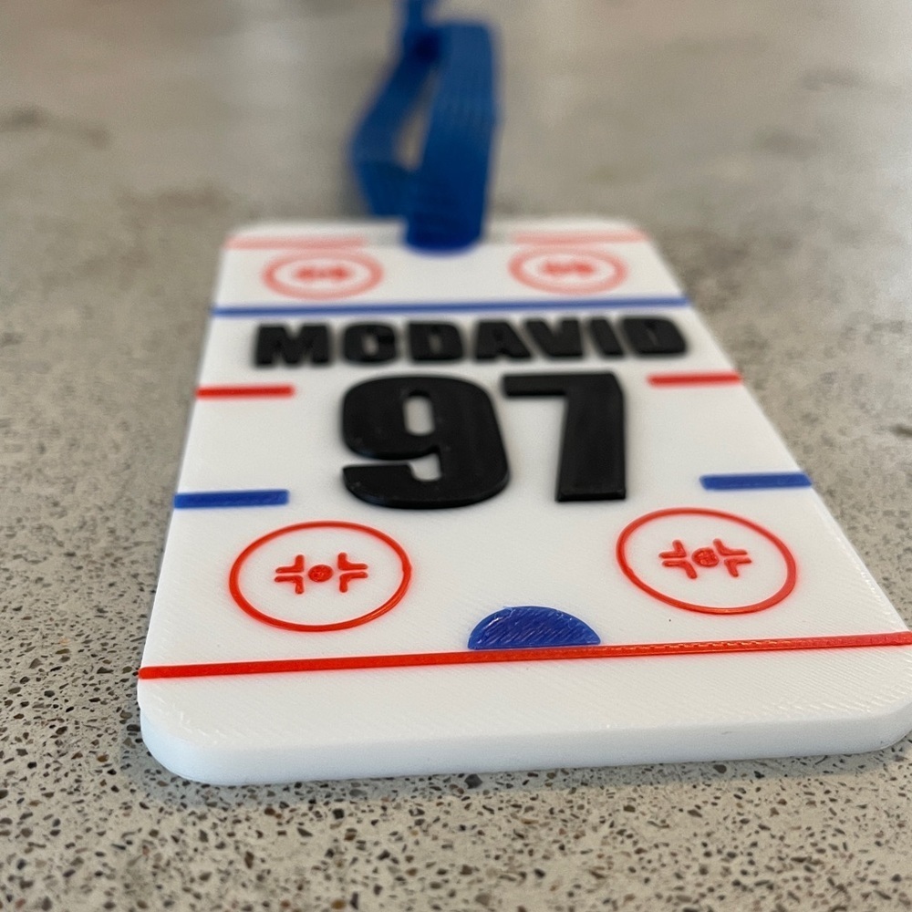 Hockey bag tag… customizable for any name any number! Even your’s! - Picture 5 of 6